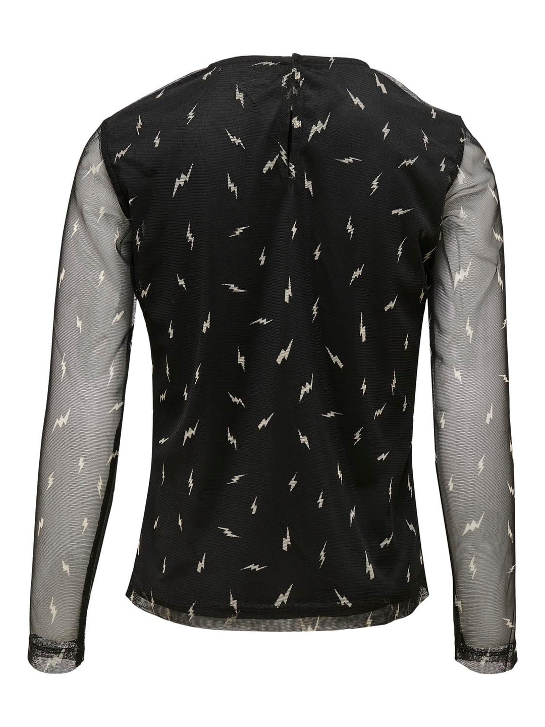 Kids Only t-shirt l/m zwart dessin – meisjes