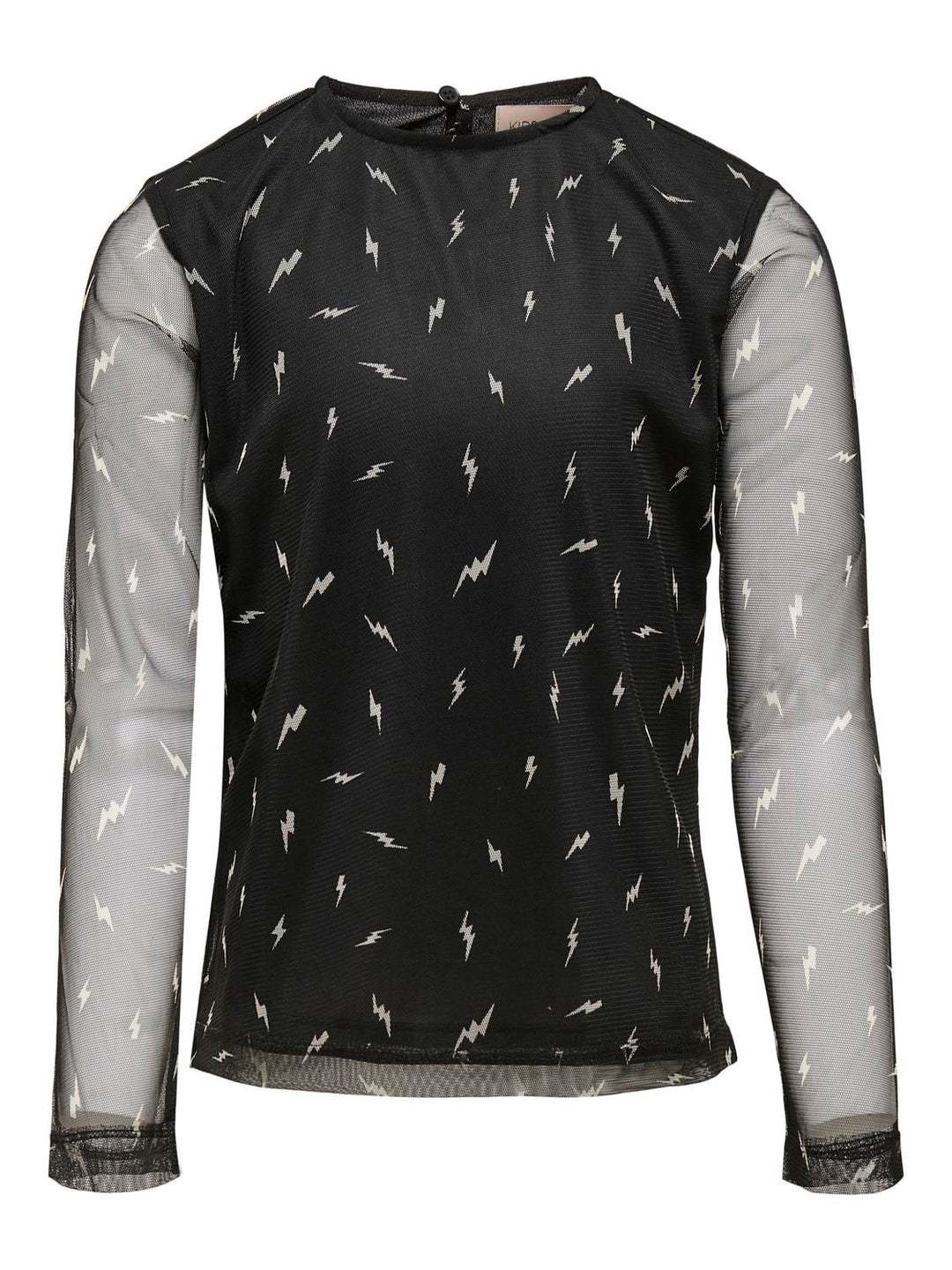 kids only 15214623 t-shirt l/m zwart dessin