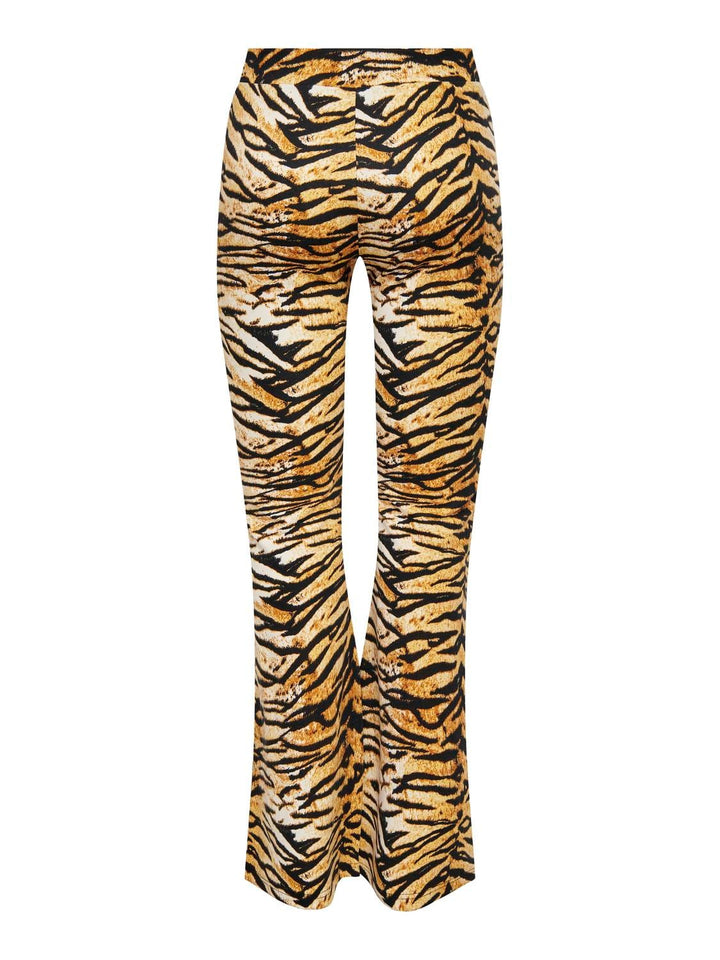 Only ONLMOON FLARED PANT JRS lange broek oranje dessin