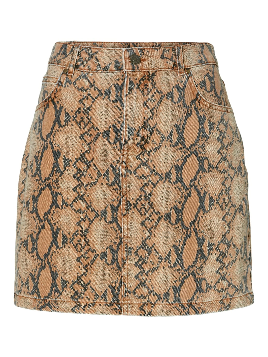 VERO MODA VMLEONOR MR SHORT SKIRT bruin dessin – damesrok