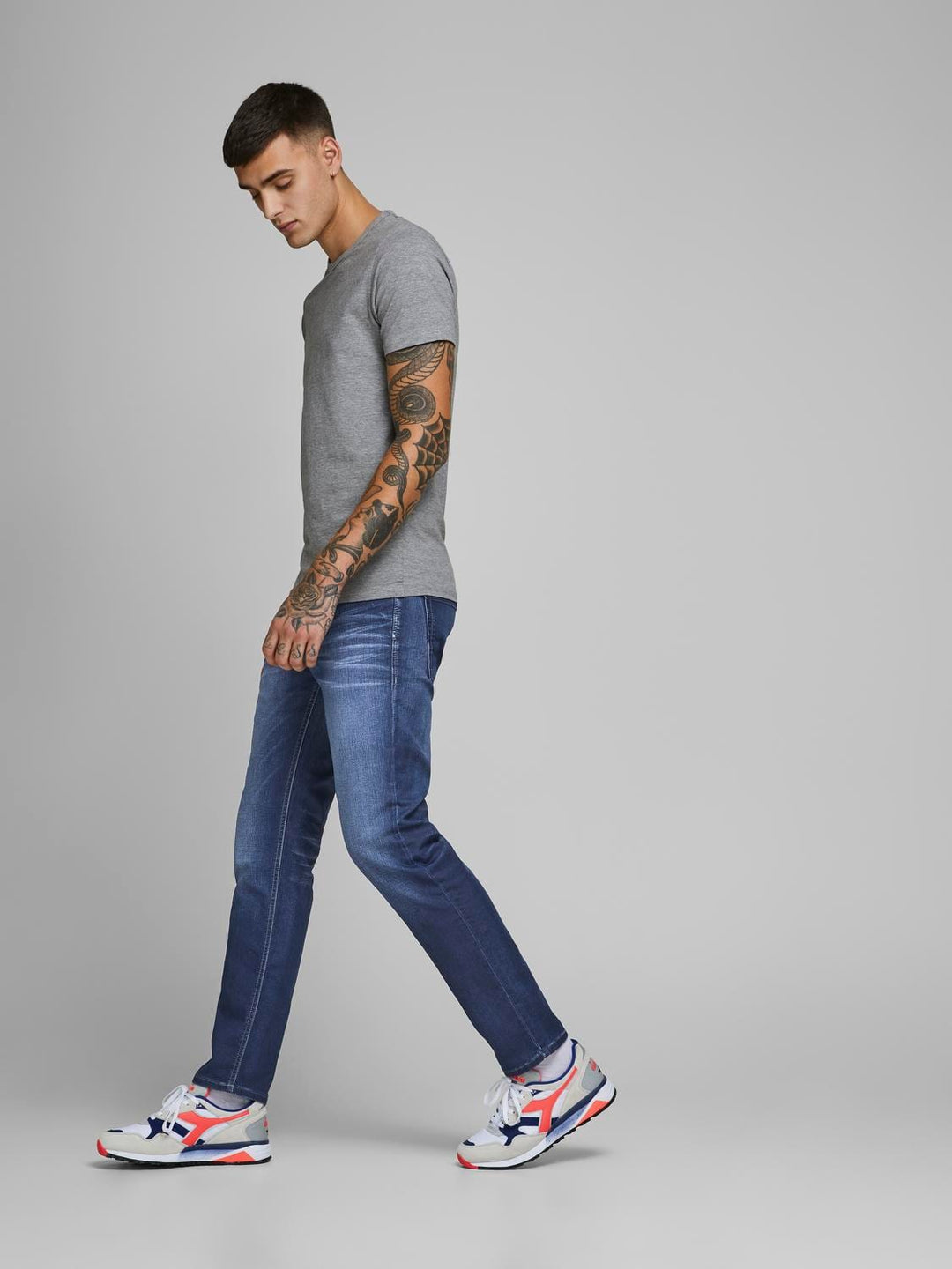 Jack & Jones JJIMIKE JJORIGINAL JOS 497 I.K NOOS jeans – heren - Blauw - 34