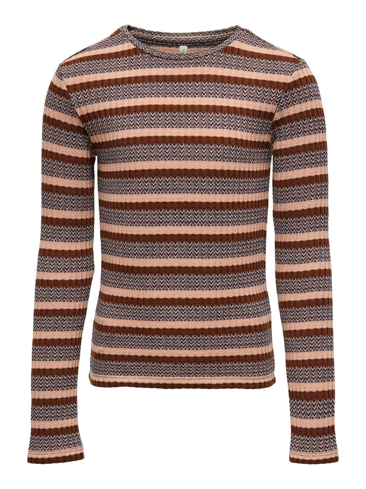 Kids Only KOGRIA L/S TOP JRS – meisjes trui roze dessin