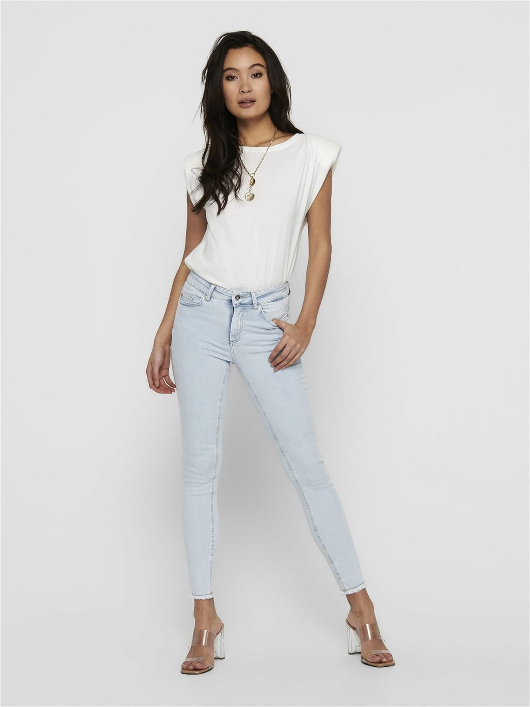 Only skinny fit jeans blauw denim – dames - Blue Denim - L34