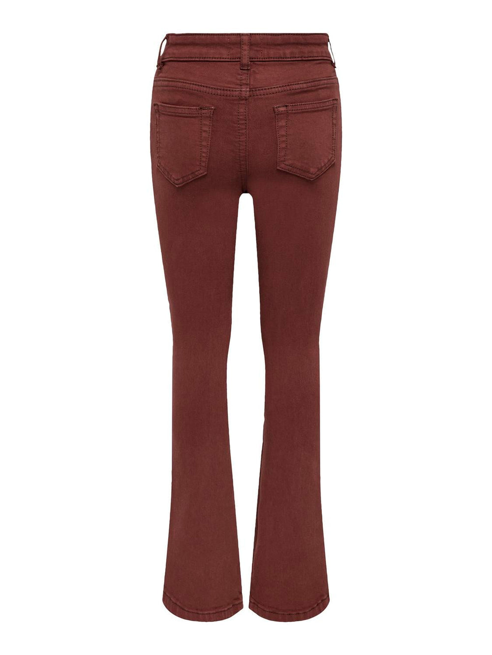 Only Hush jeans bootcut flare fit steenrood – dames