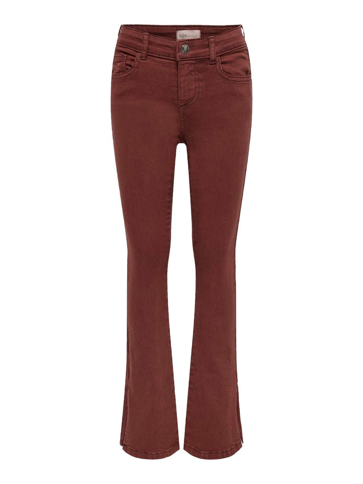 Only Hush jeans bootcut flare fit steenrood – dames