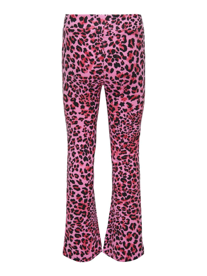 Kids Only Paige flared leggings roze dessin – meisjes