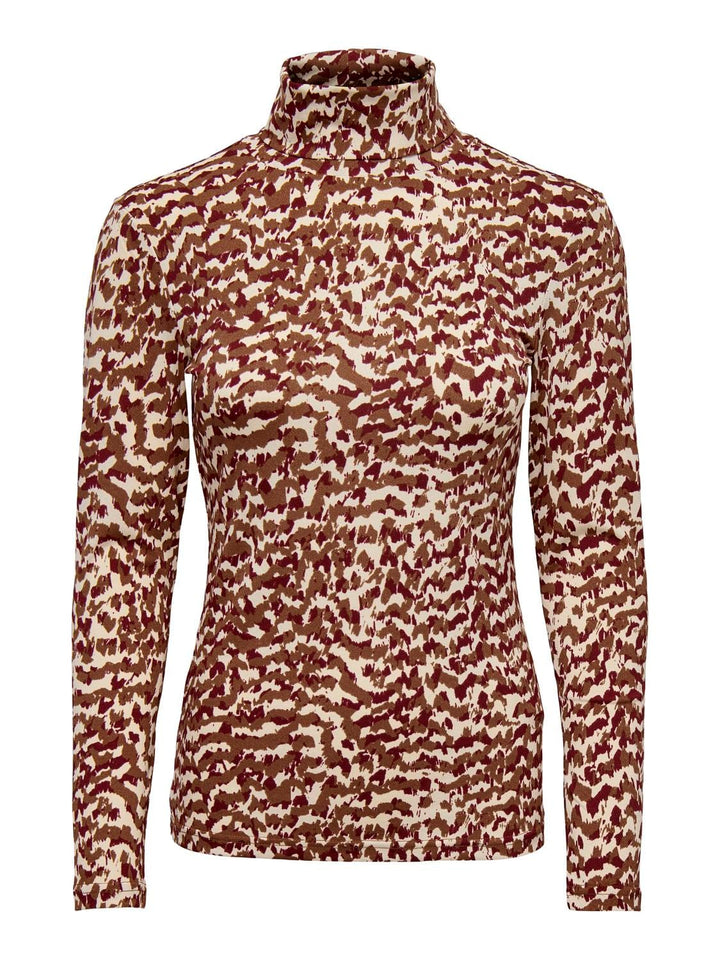 Only Faith top bruin dessin – dames