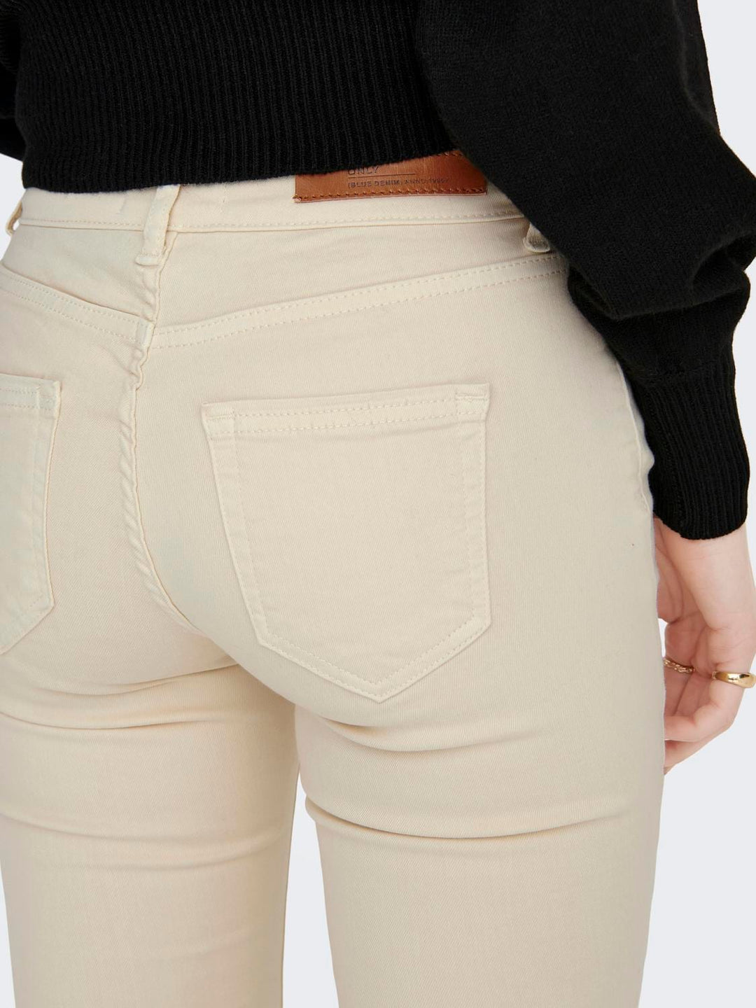 Only 15269249 blush – skinny fit jeans dames - Ecru - L32