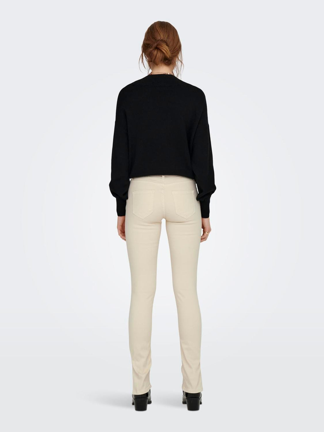 Only 15269249 blush – skinny fit jeans dames - Ecru - L32