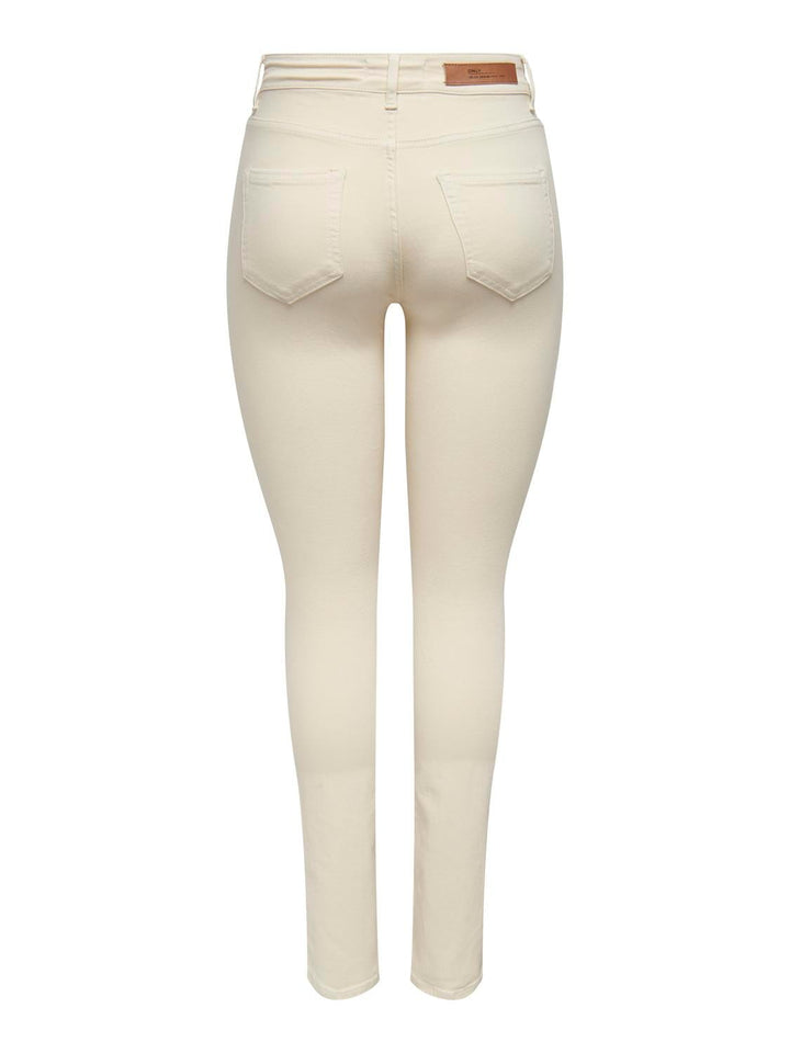Only 15269249 blush – skinny fit jeans dames - Ecru - L32