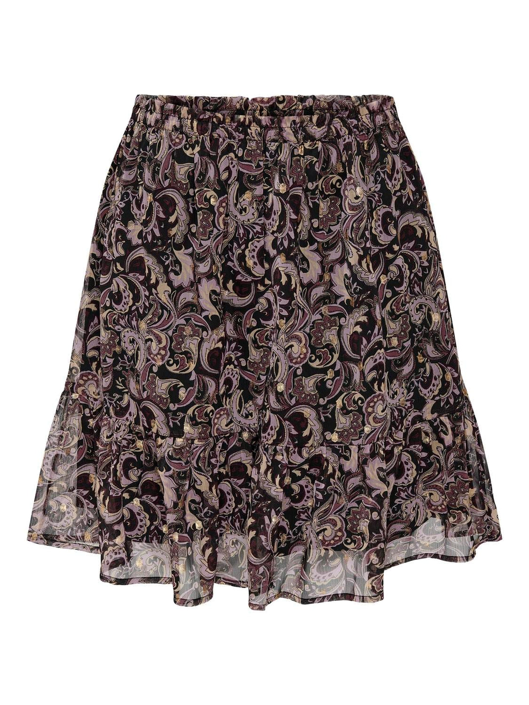 Only 15241203 Emily rok kort dames zwart dessin