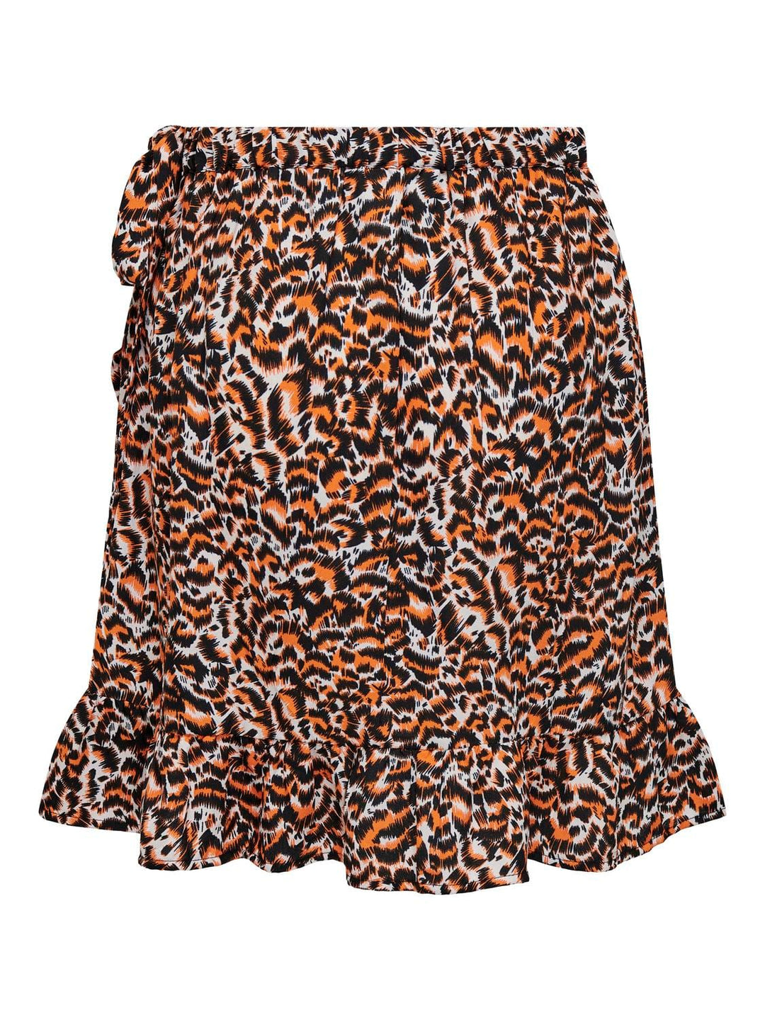 Only Janet wikkelrok oranje dessin – dames