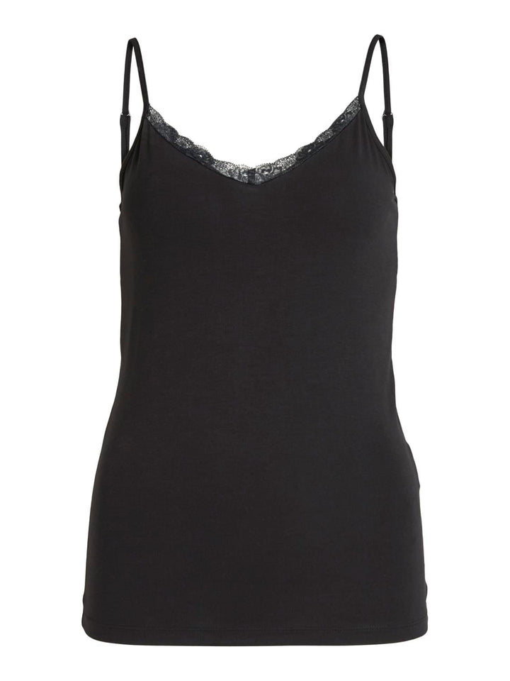 Vila 14083287 Daisy singlet zwart – dames