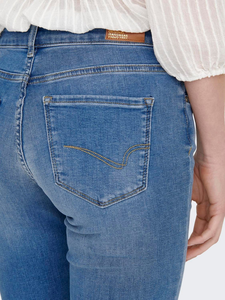 Only 15258103 Alicia jeans regular-straight fit – dames - Blue Denim - L34