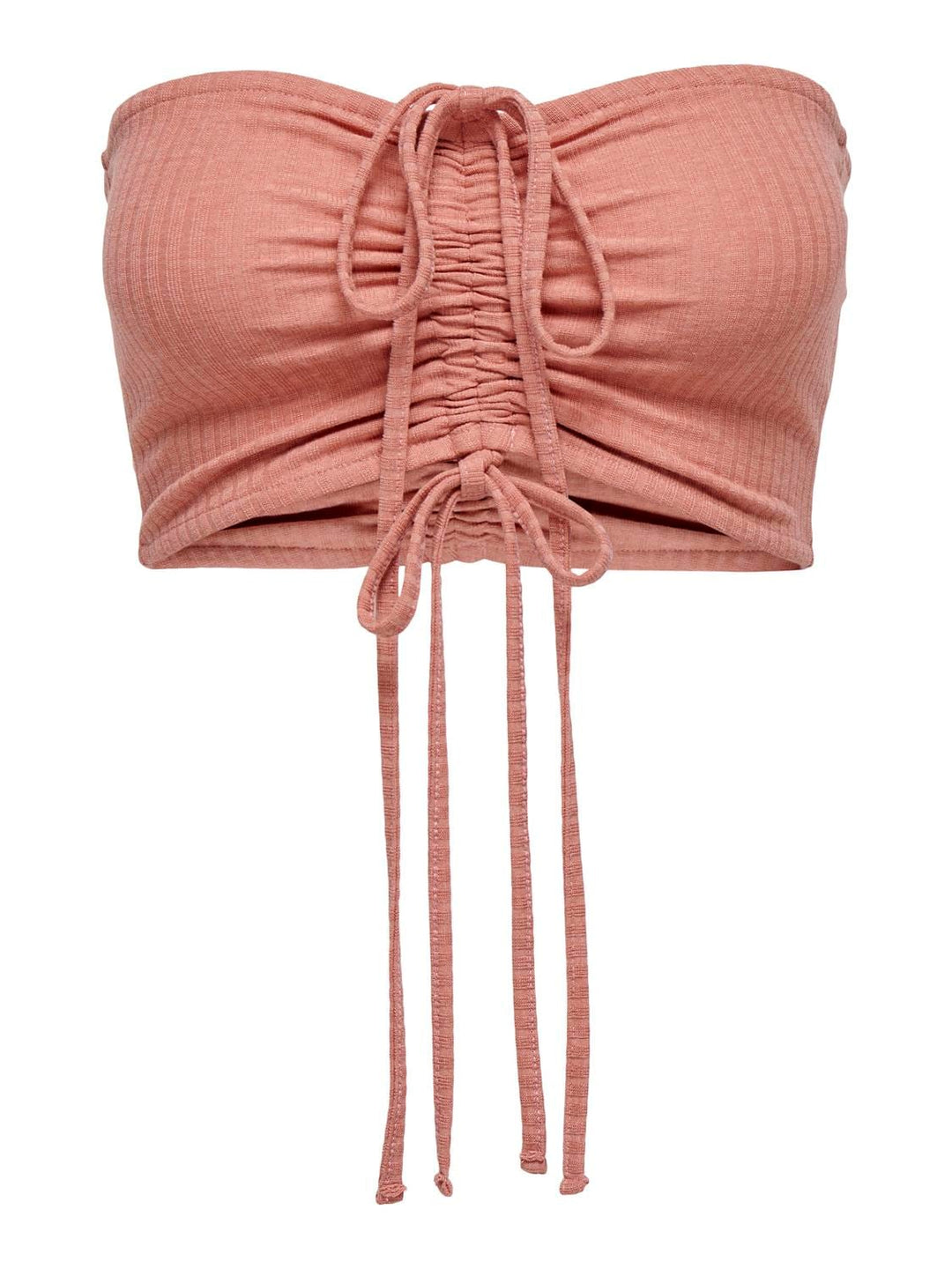 Only ONLEMMA HALTERNECK ROUCHING TOP NN – dames singlet - Zalm/peach
