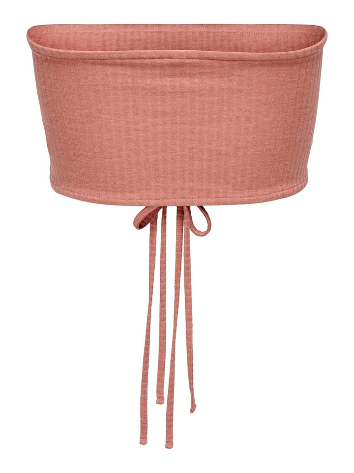 Only ONLEMMA HALTERNECK ROUCHING TOP NN – dames singlet - Zalm/peach