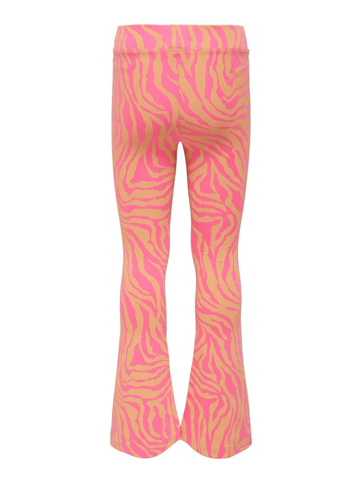 Kids Only Paige flared broek roze dessin – meisjes