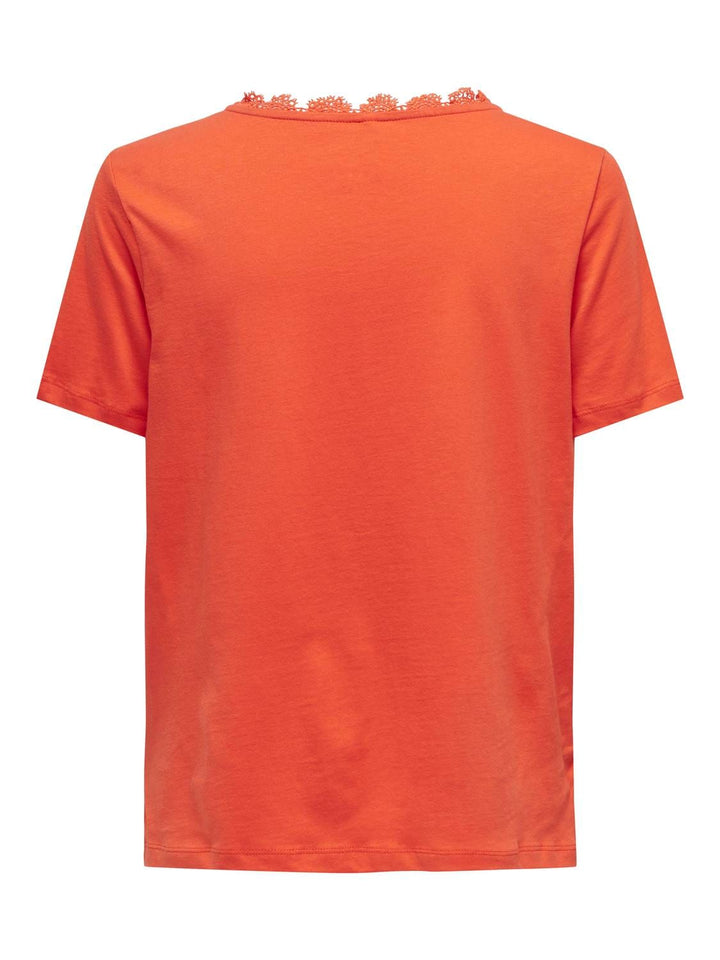 Only Duffy T-shirt oranje – dames