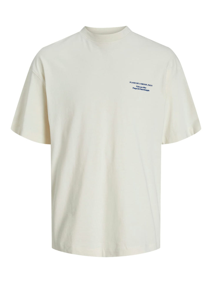 jack & jones kids T-shirt JORVALENCIA BACK – jongens - Ecru