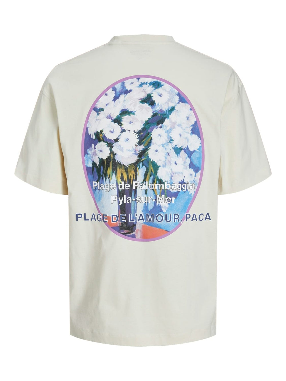 jack & jones kids T-shirt JORVALENCIA BACK – jongens - Ecru