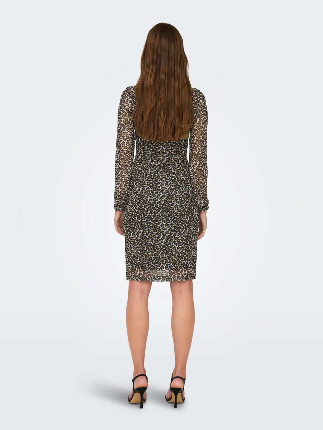 Only Erica jurk kort bruin dessin – dames