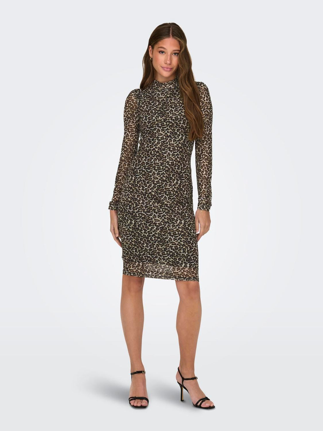 Only Erica jurk kort bruin dessin – dames