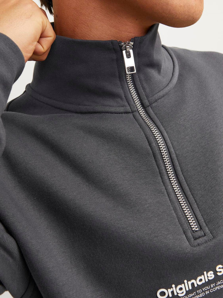 Jack & Jones Vesterbro sweater heren grijs – relaxed fit