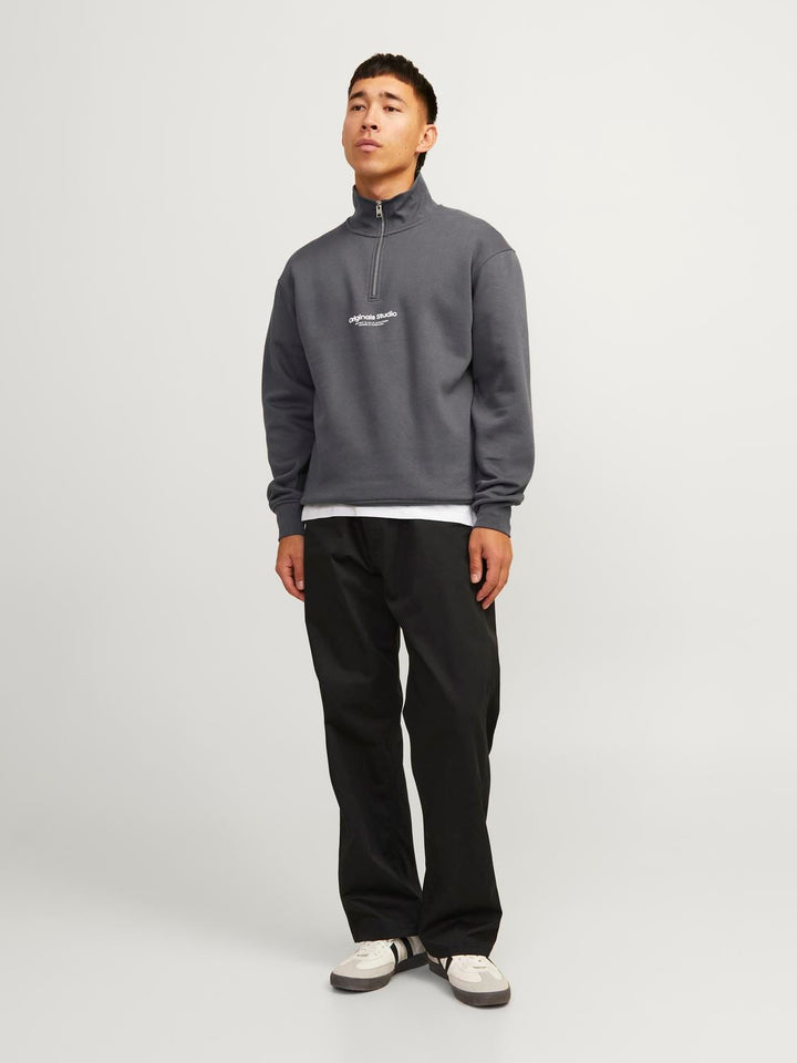Jack & Jones Vesterbro sweater heren grijs – relaxed fit