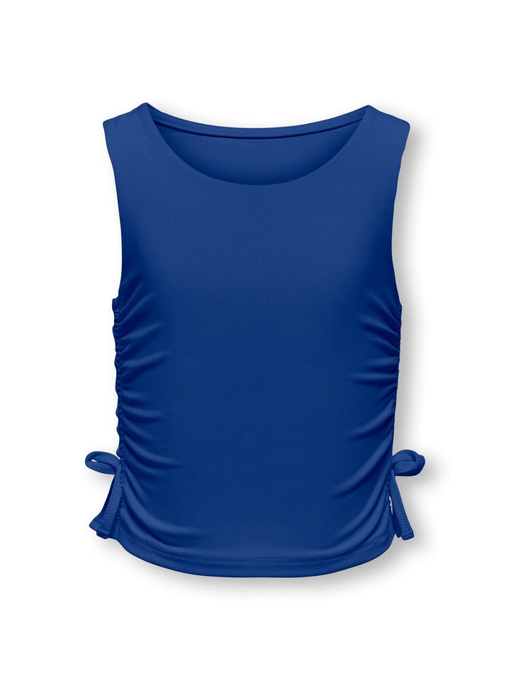 Kids Only KOGEA S/L RUCHING TOP – meisjes singlet - Kobalt