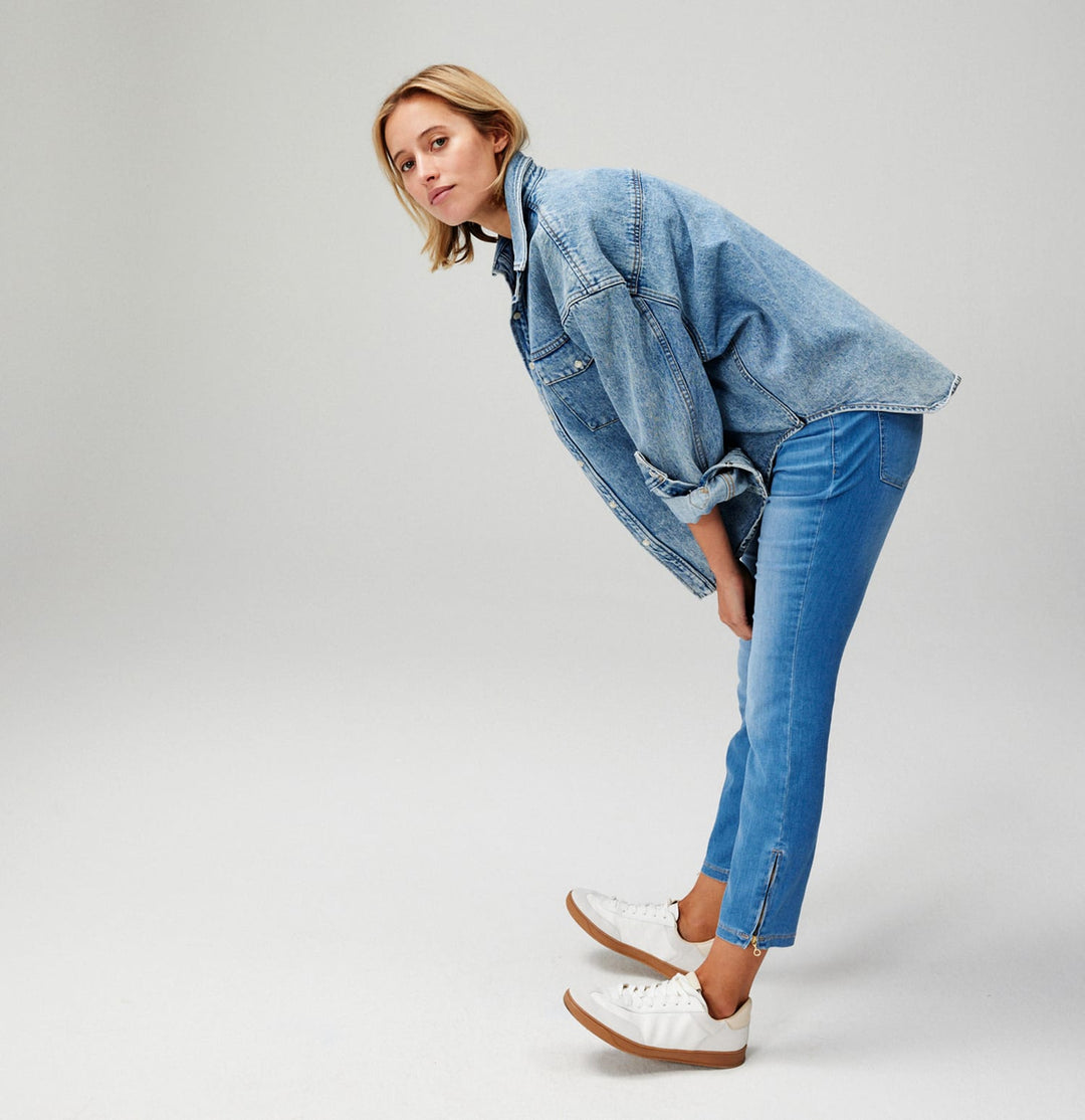 MAC jeans slim fit dames - 5436-90 blue denim