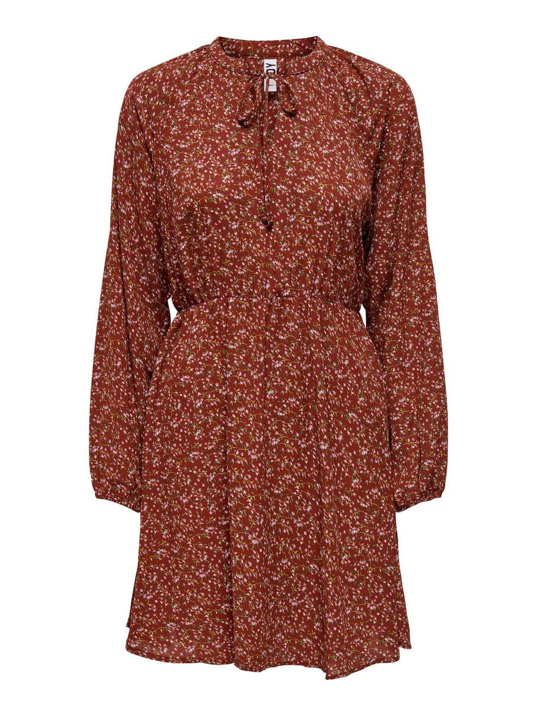 Jacqueline de Yong 15302164 Cana jurk kort – dames - Rood Dessin