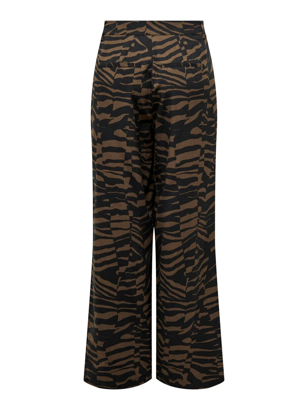 Only ONLBREE TAILORED PANT PTM – dames lange broek bruin dessin