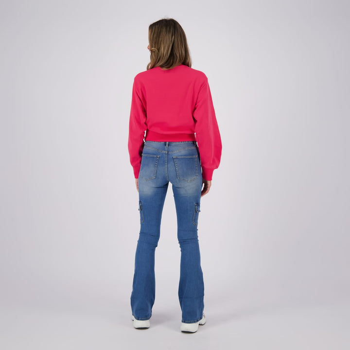 Raizzed dames bootcut flare jeans – blue denim - L32