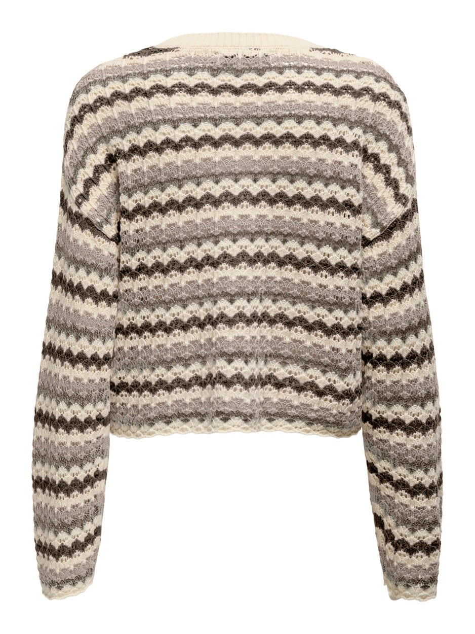 Only trui dames grijs dessin – Asa 15339609