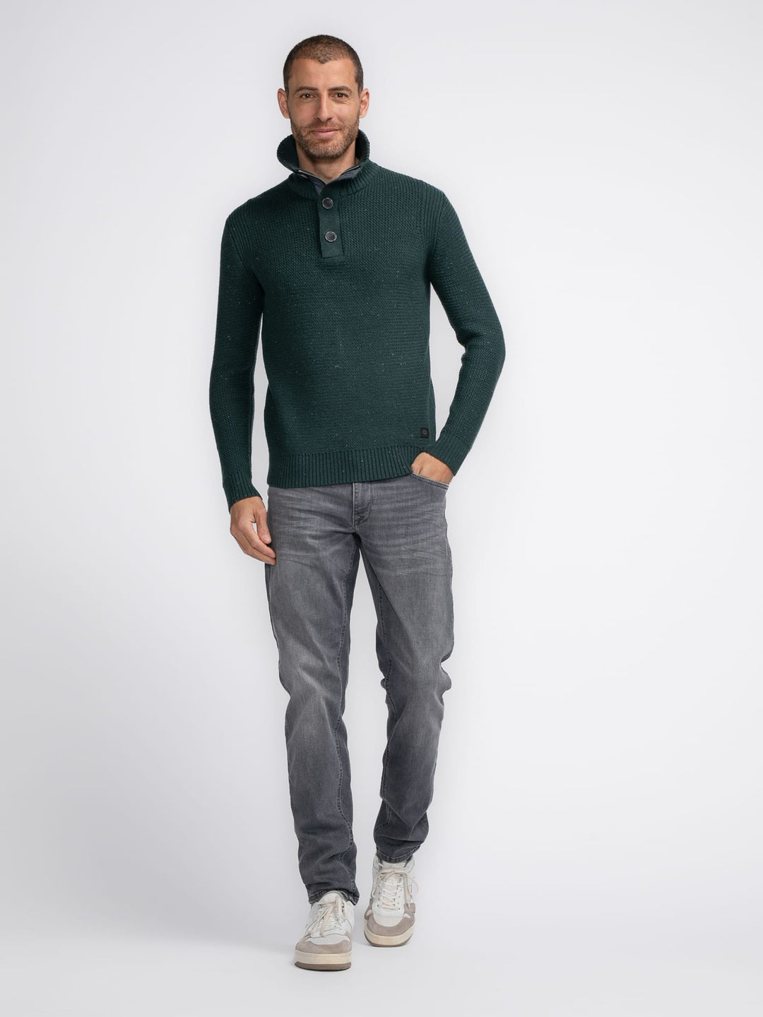 Petrol men M-3040-KWC226 trui heren groen