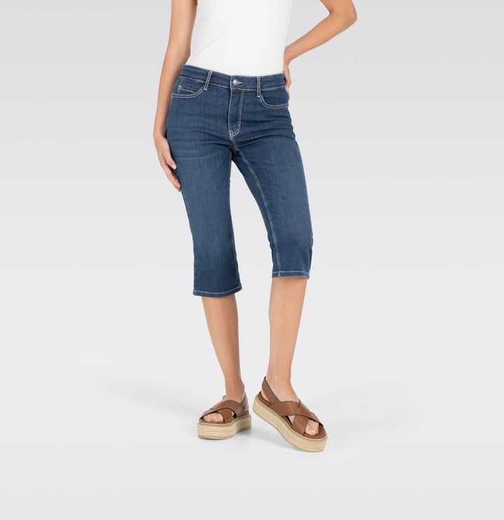 MAC Dream Sun capri jeans blauw denim – dames - Blue Denim