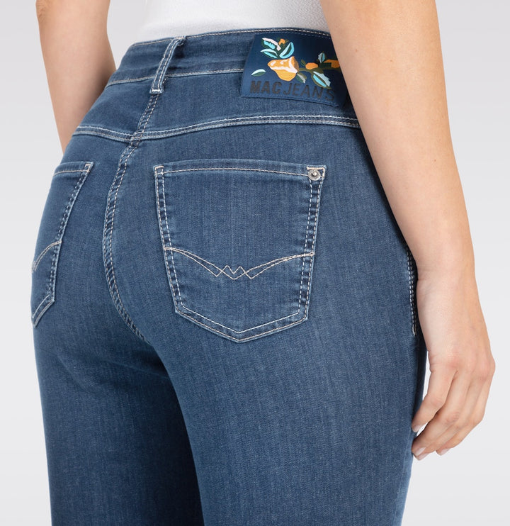MAC Dream Sun capri jeans blauw denim – dames - Blue Denim