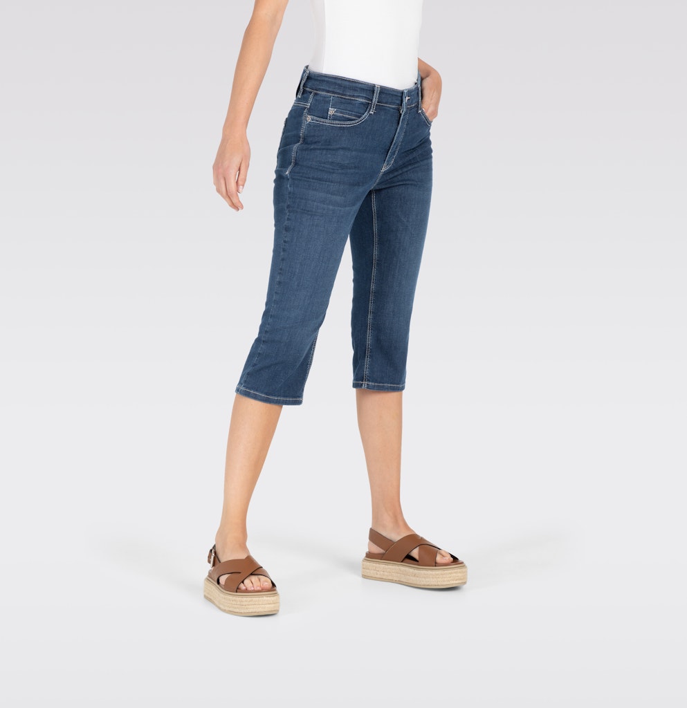 MAC Dream Sun capri jeans blauw denim – dames - Blue Denim