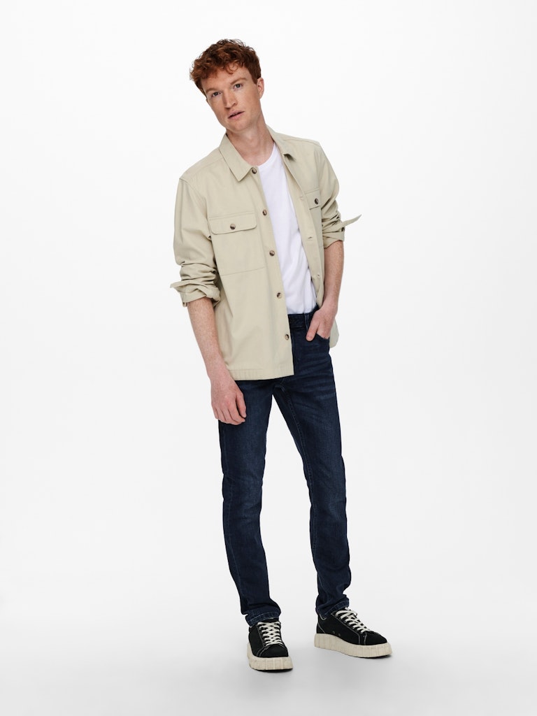ONLY & SONS loom slim fit jeans blauw – heren - Blue Denim - L30