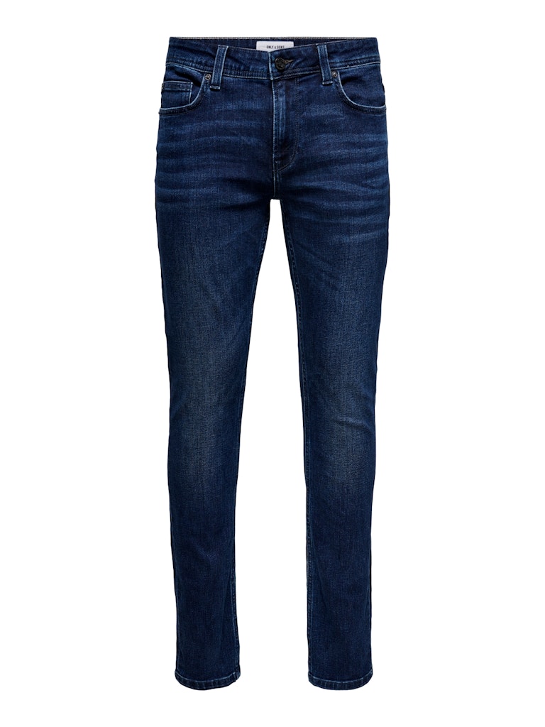 ONLY & SONS loom slim fit jeans blauw – heren - Blue Denim - L30