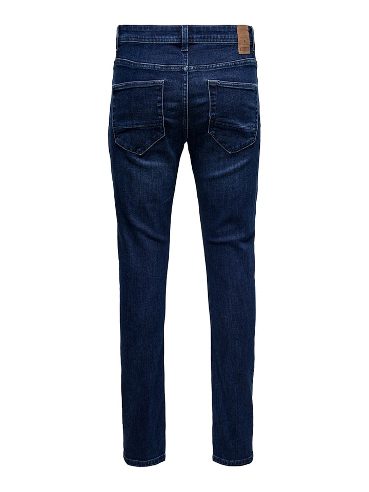 ONLY & SONS loom slim fit jeans blauw – heren - Blue Denim - L30