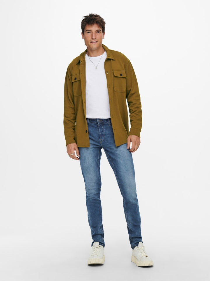 ONLY & SONS LOOM slim fit jeans blauw denim – heren - Blue Denim - L34