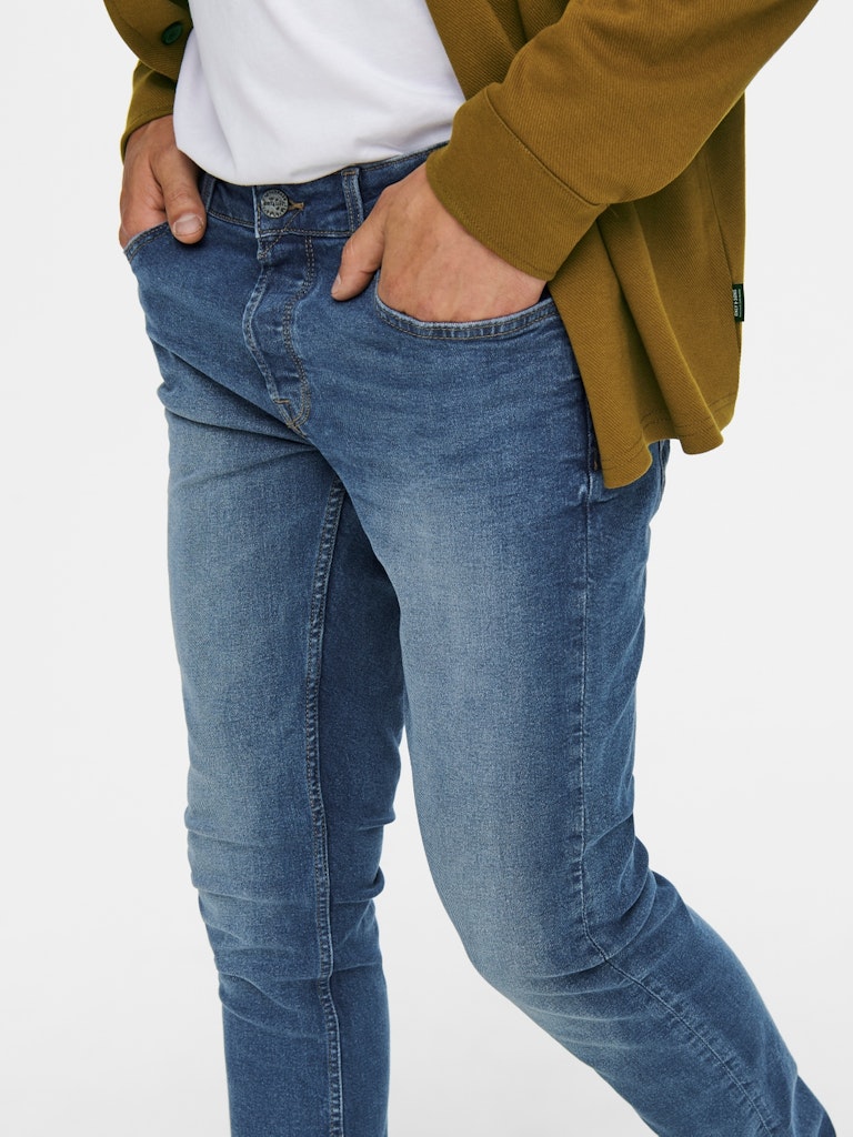 ONLY & SONS LOOM slim fit jeans blauw denim – heren - Blue Denim - L34
