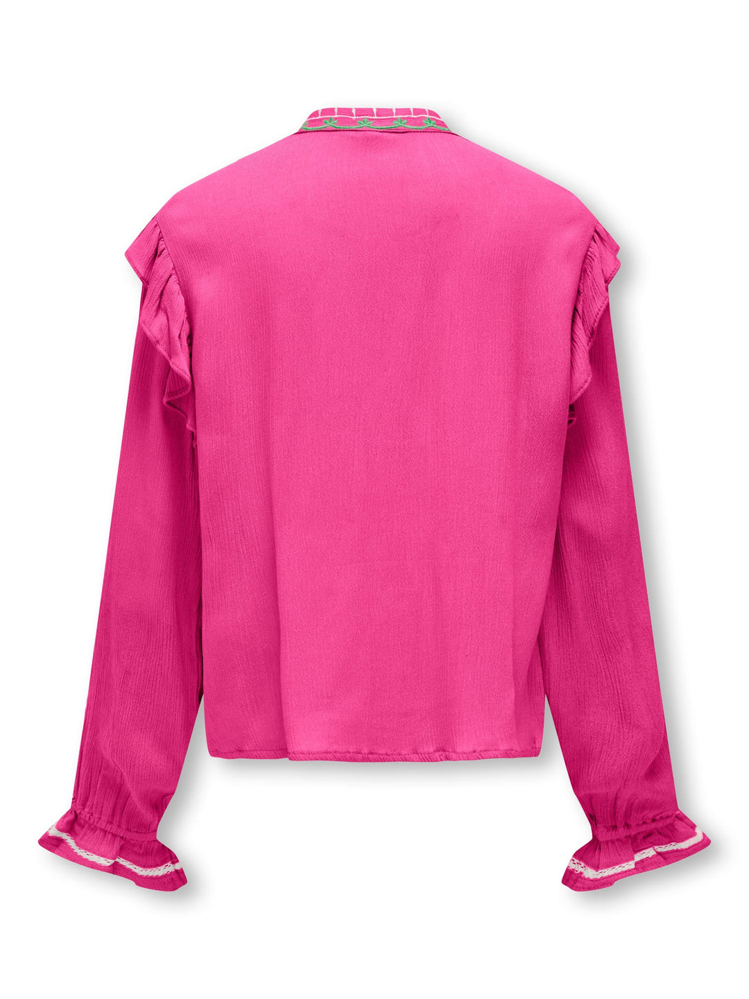 KIDS ONLY KOGADA L/S EMB. SHIRT WVN – meisjes overhemd - Framboos