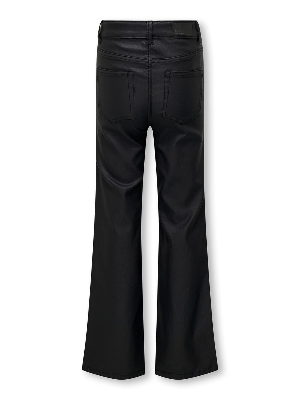 kids only KOGJUICY-NYA WIDE COATED PANT PNT zwart – meisjes