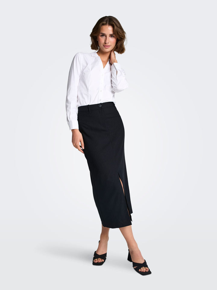 Jacqueline de Yong Ulrikke midi rok blauw dessin – dames