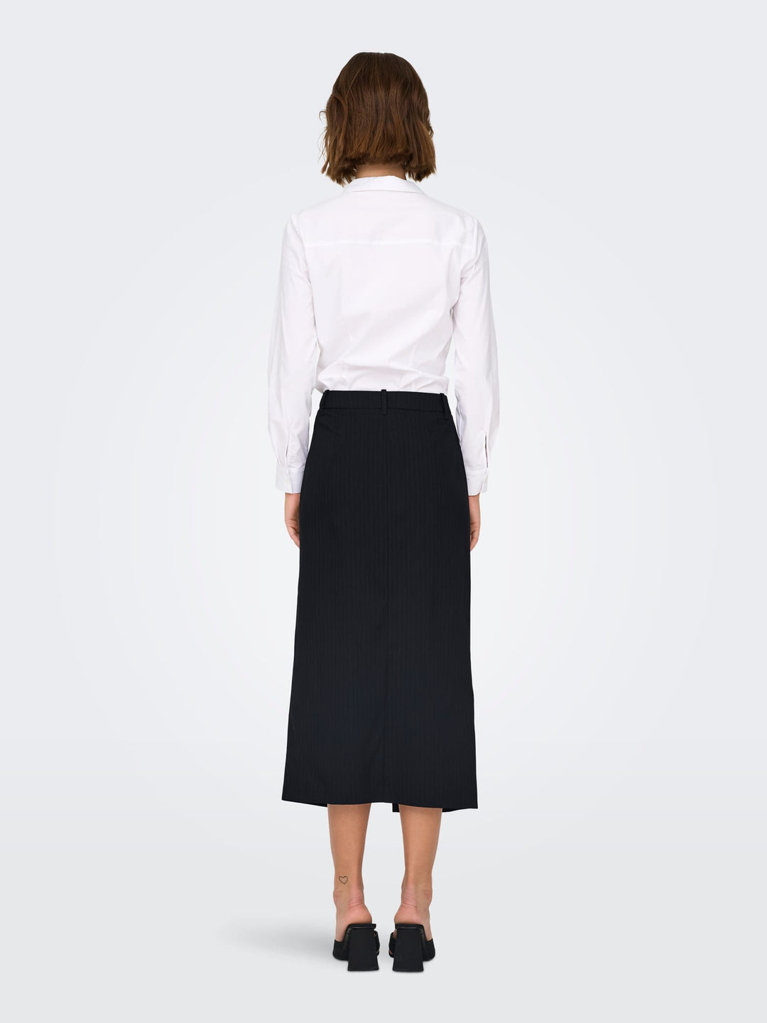 jacqueline de yong 15332699 Ulrikke rok midi dames blauw dessin