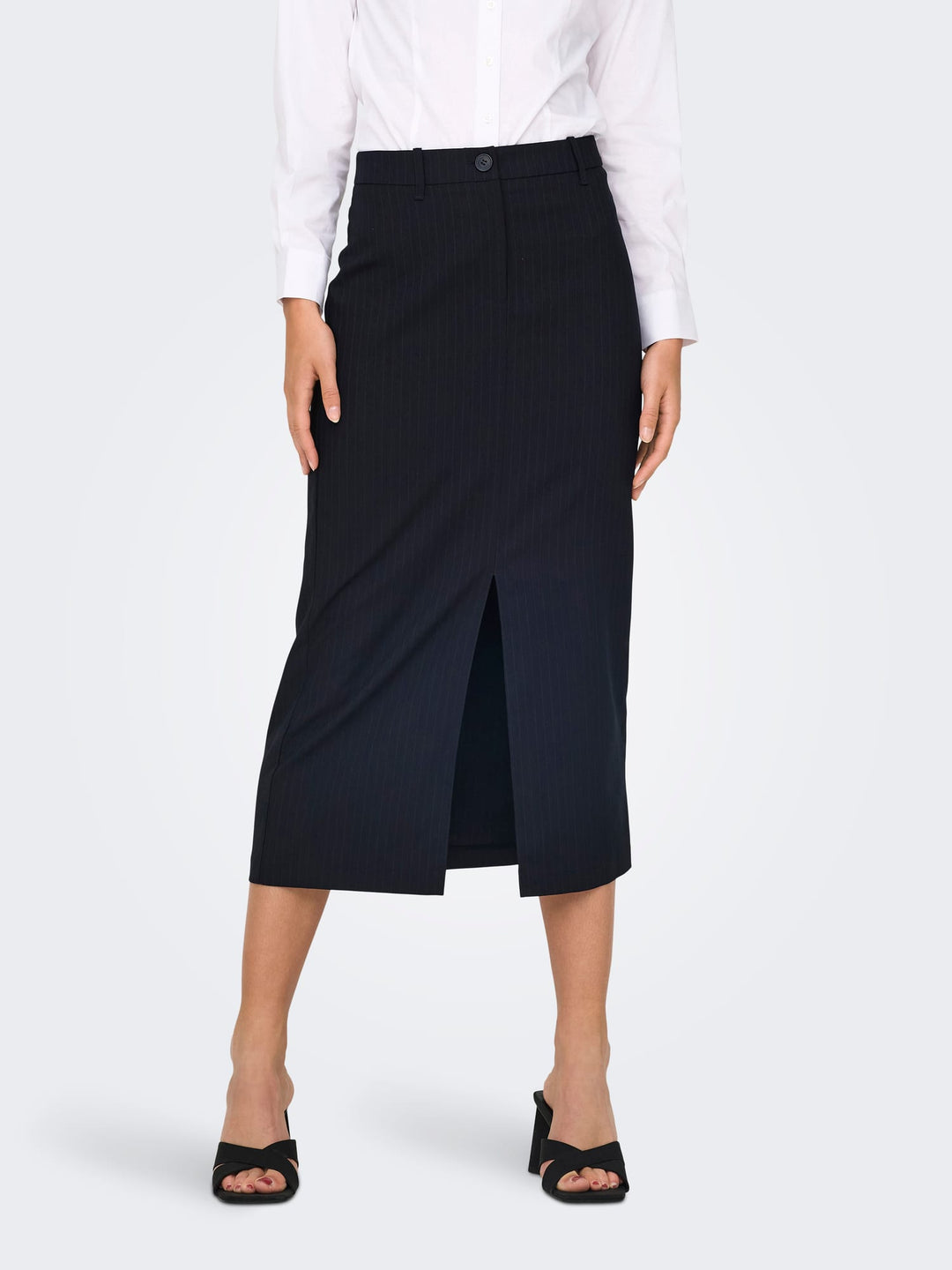 Jacqueline de Yong Ulrikke midi rok blauw dessin – dames