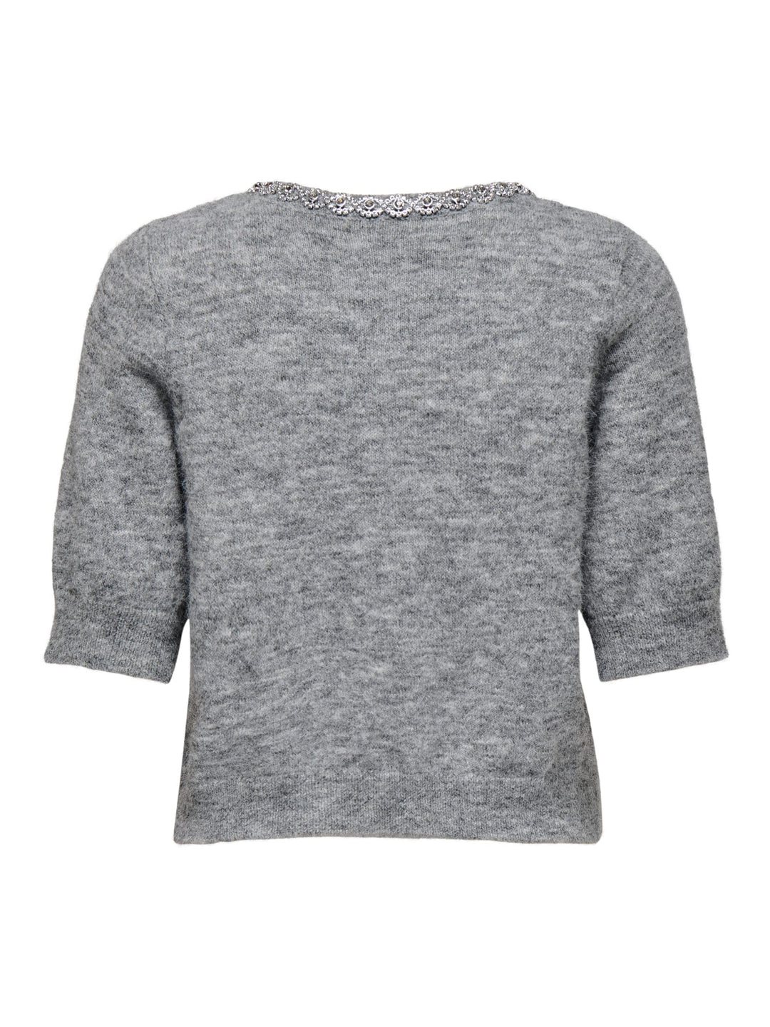 Jacqueline de Yong 15344982 alva vest gebreid grijs melee