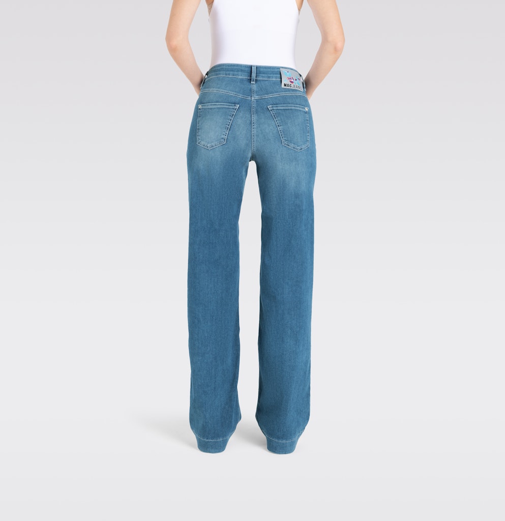 MAC Dream wide jeans loose fit dames – blue denim - L34